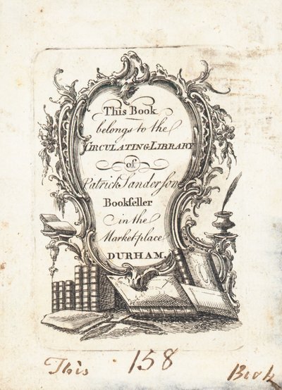 Book Plate, Patrick Sanderson by English School