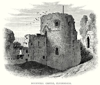 Bothwell Castle, Clydesdale (engraving) by English School