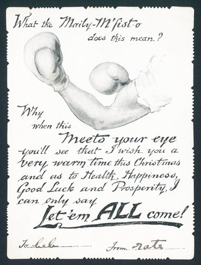 Boxing Gloves by English School
