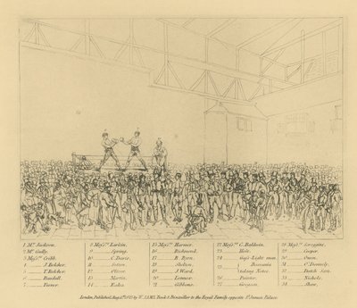 Boxing Match Between Randall and Turner by English School