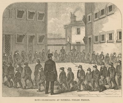 Boys Exercising at Tothill Fields Prison by English School