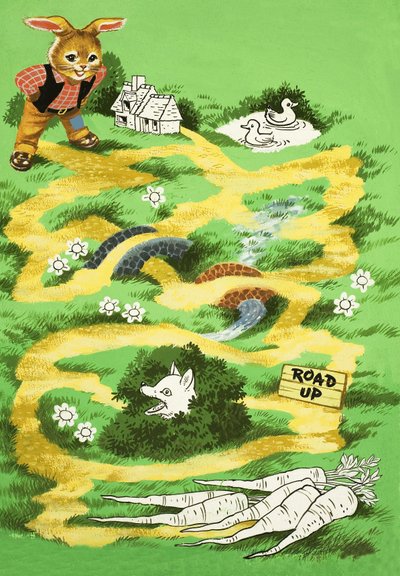 Brer Rabbit puzzle page by English School