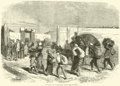 Bringing in Vegetables from the Suburbs, October 1870 by English School