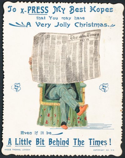 British Christmas Card by English School