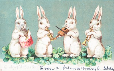 British Easter card by English School