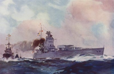 British Nelson class battleship by English School