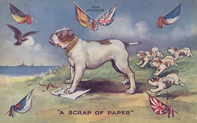 British bulldog standing on Britain