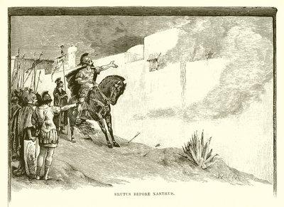 Brutus before Xanthus by English School