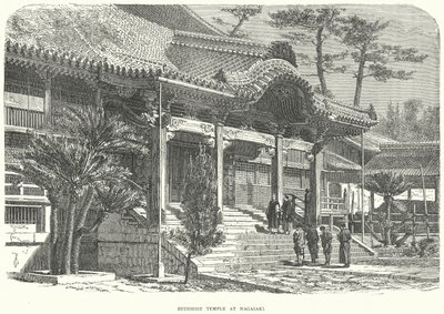 Buddhist Temple at Nagasaki by English School