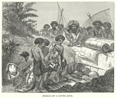 Burial of a Living King by English School