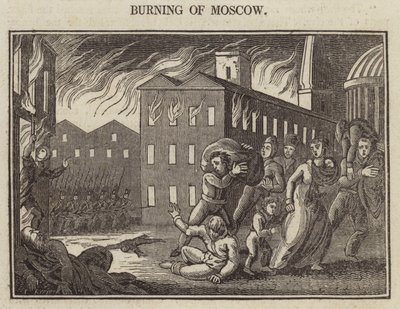 Burning of Moscow by English School