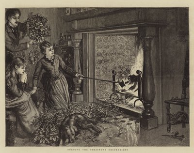 Burning the Christmas Decorations by English School