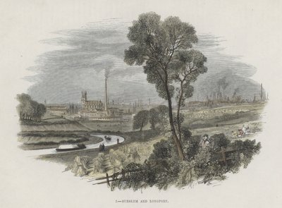 Burslem and Longport, Staffordshire by English School