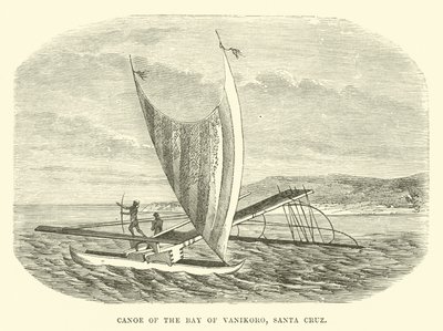 Canoe of the Bay of Vanikoro, Santa Cruz by English School