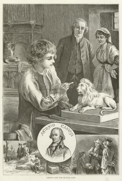 Canova and the Butter Lion by English School