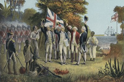 Captain Cook Taking Possession of Australia by English School