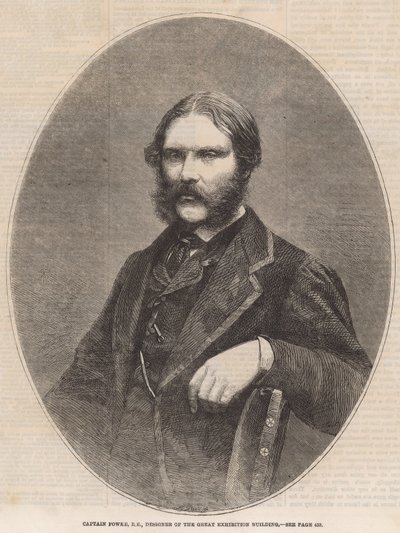 Captain Fowke, designer of the Great Exhibition Building by English School