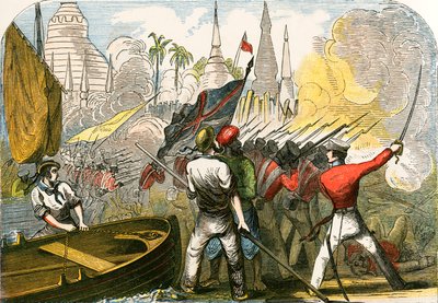 Capture of Rangoon, Burmese empire by English School