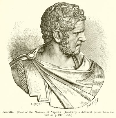 Caracalla (Bust of the Museum of Naples) [Evidently a Different Person from the Bust on p. 240. Ed] by English School