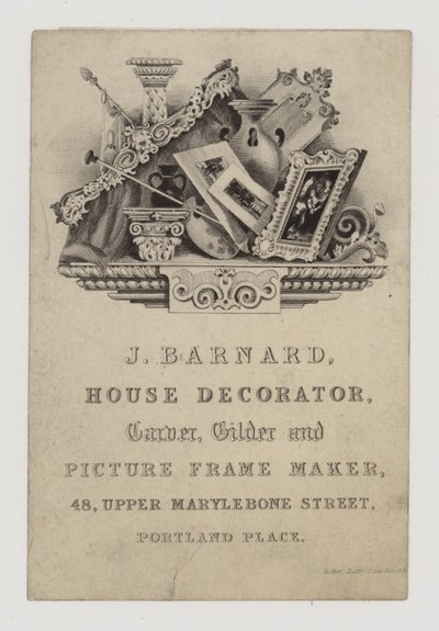 Carvers and Gilders, J Barnard by English School