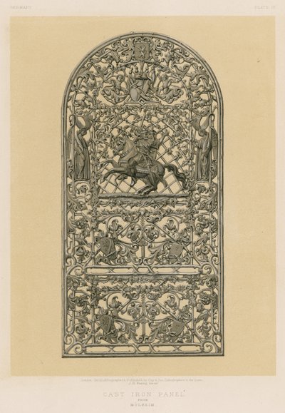 Cast Iron Panel from Mulheim by English School