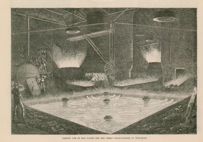 Casting One of the Plates for the Great Steam Hammer at Woolwich by English School