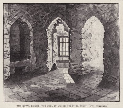Cell in the Tower of London in which the Future Queen Elizabeth I was Imprisoned in 1554 during the Reign of her Half-Sister Mary I by English School