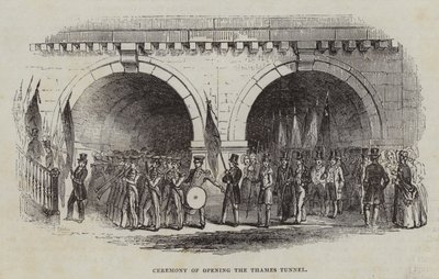 Ceremony of Opening the Thames Tunnel by English School