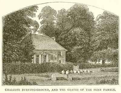 Chalfont Burying-Ground, and the Graves of the Penn Family by English School