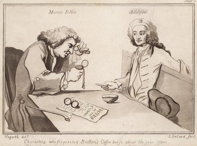Characters who frequented Buttons Coffee House about the year 1720: Martin Folkes, Addison by English School