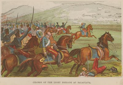 Charge of the Light Brigade at Balaclava by English School