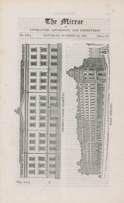 Charing Cross Hospital and West Strand by English School