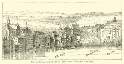 Charing Cross, from the River by English School
