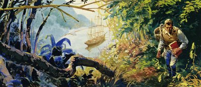 Charles Darwin was aboard HMS Beagle as it made its way to survey the coast of South America by English School