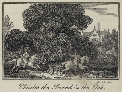 Charles the Second in the Oak by English School