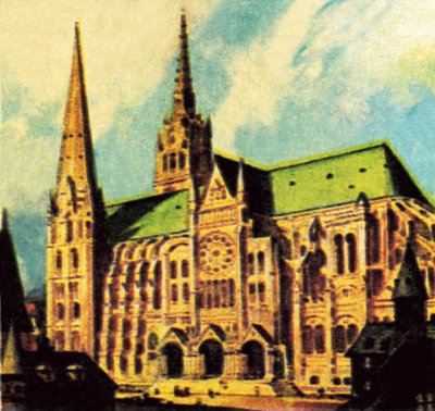 Chartres Cathedral by English School