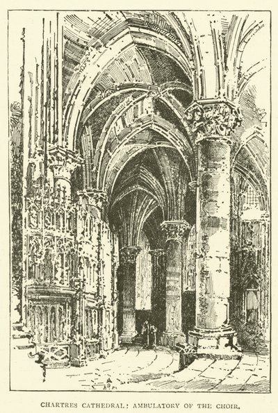 Chartres Cathedral, Ambulatory of the Choir by English School
