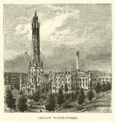 Chicago Water-Works by English School