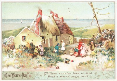 Children running hand-in-hand by English School