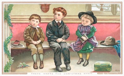 Children Sitting in Church by English School