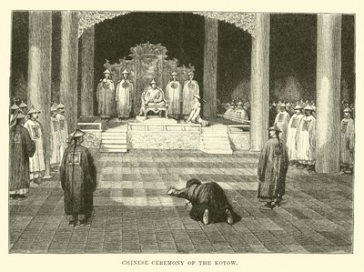Chinese Ceremony of the Kotow by English School