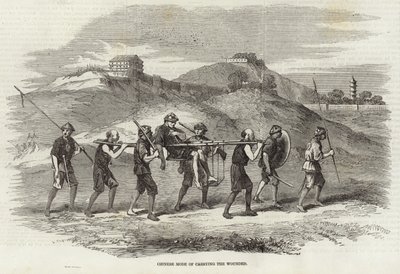 Chinese Mode of Carrying the Wounded by English School