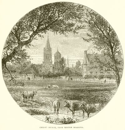 Christ Church, from Merton Meadows by English School
