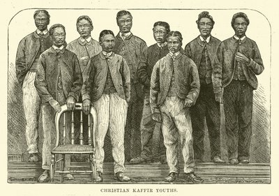 Christian Kaffir Youths by English School