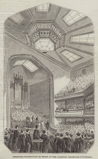 Christmas Distribution of Prizes at the Liverpool Collegiate Institution by English School