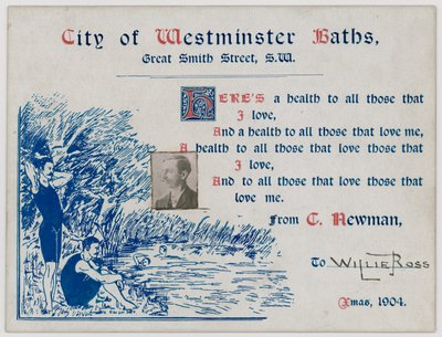 City of Westminster Baths, Great Smith Street, 1904 by English School