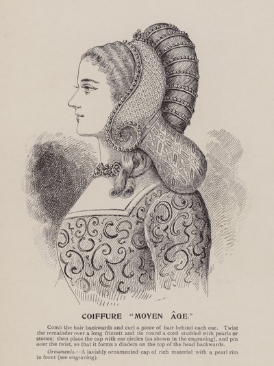 Coiffure Middle Ages by English School