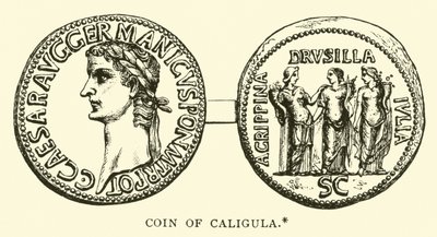 Coin of Caligula by English School