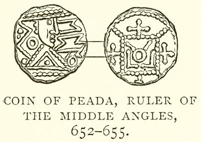 Coin of Peada, Ruler of the Middle Angles, 652-655 by English School
