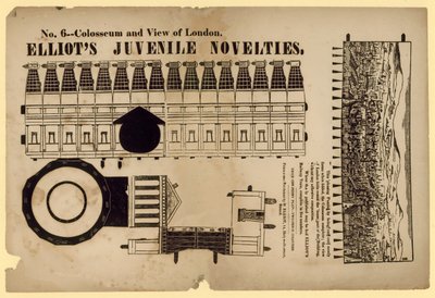 Colosseum and View of London by English School